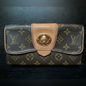 Vintage Louis Vuitton Boetie Brown Monogram Long Wallet